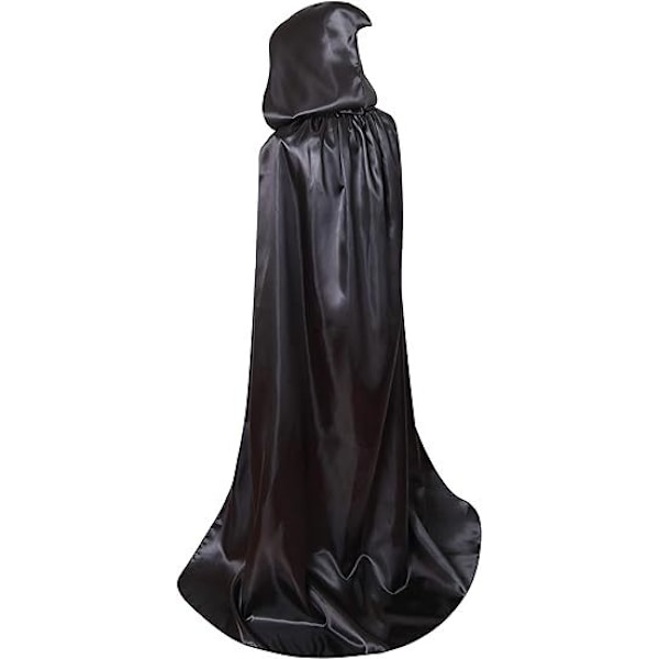 Adult Black Hood Elegant Costume for Halloween Carnival Christmas Vampire Pirate Costume M