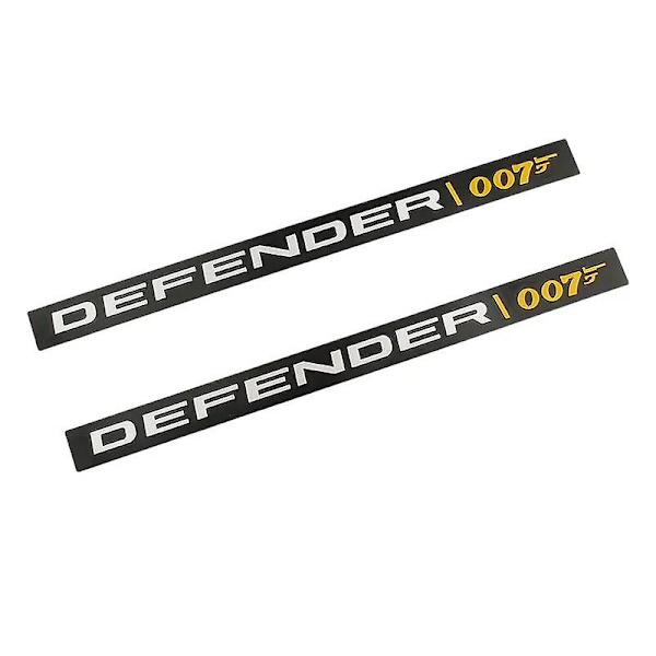 3D Aluminiumlegering DEFENDER 007 Baklucka Emblem Badge Bilsticker för Land Rover 2022 Defender 110 Dekaler