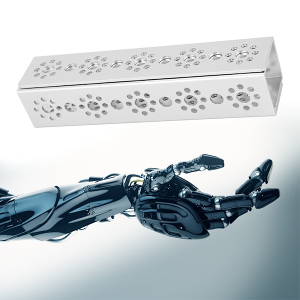 2 kpl 9-reikäinen U-kanava 160mm alumiininen robottisarja sopii Tetrixroboticsille
