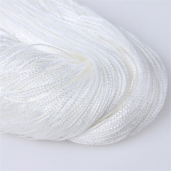 Strenggardin Hvit perle gardin - spot salg white