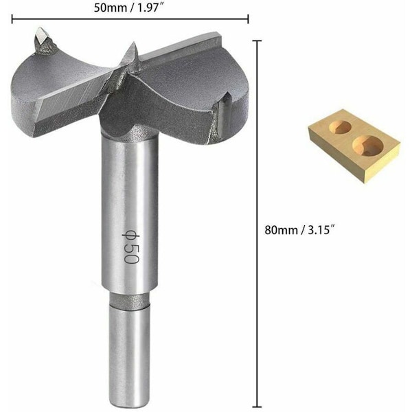 Träborr, 50mm Karbid Träförsänkare, Sfärisk Träborrinstallation, Sc