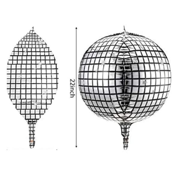 Disco alla ballonger för 70-tals tema Disco Party SILVER SILVER Silver Silver