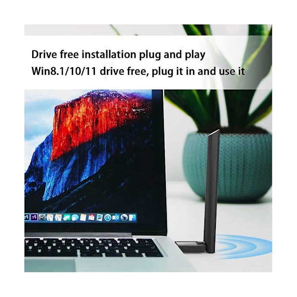 100m USB Bluetooth Adapter USB Bluetooth 5.3 Mottaker 4dbi Antenne Bluetooth Sender for Datamaskin