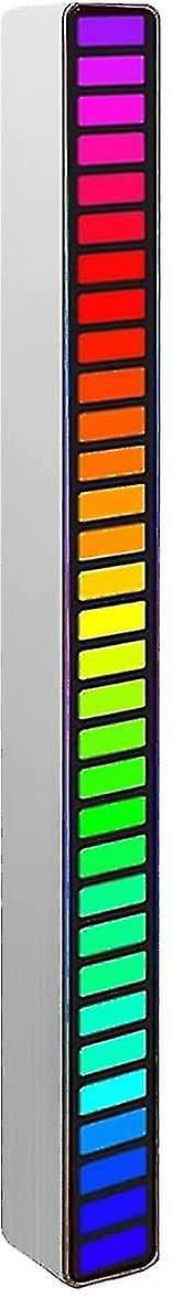 RGB LED Mikrofon Lydniveau Måler Lyd Spektrum Display Analysator Bil