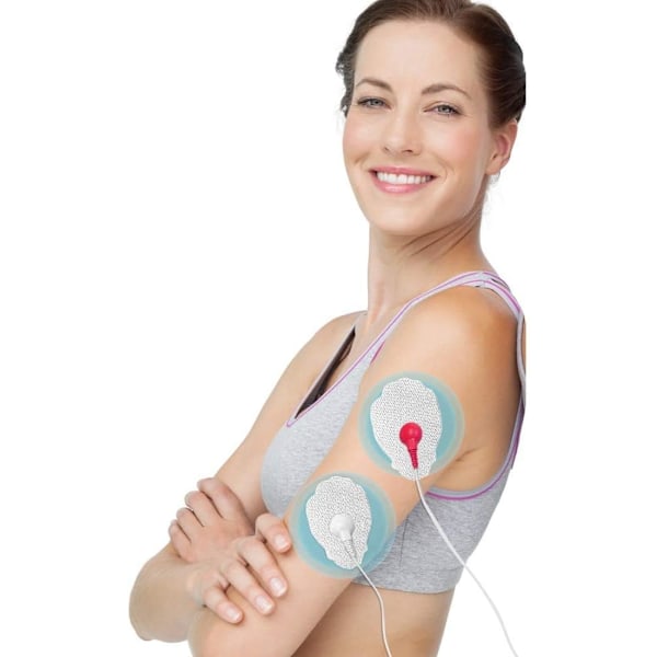 Easy@home Tens Machine Pads 16 2\"x3\" Gjenbrukbare Klebeelektrode TENS Pads Erstatning for TENS Elektronisk Pulsmassasje i Håndform
