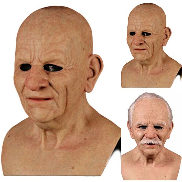 Cosplay-naamio Vanha mies -naamio Cosplay-naamio Naamiaiset Halloween-naamio B