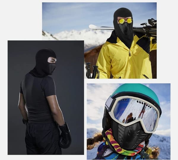 Balaclava lavet af åndbart materiale – beskytter mod kulde og vind{bt} Brons gold