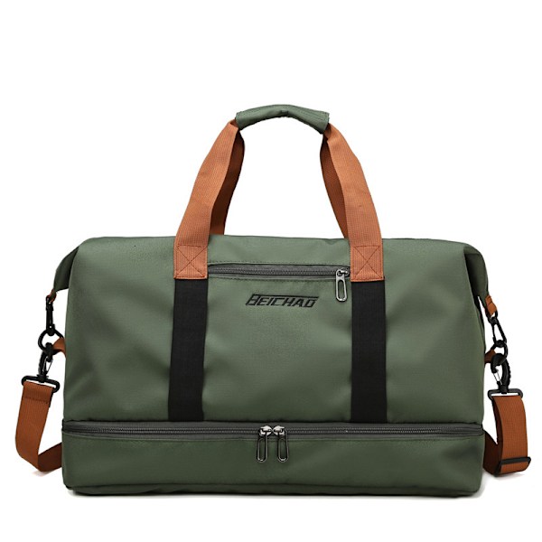 Stor duffelbag, lett treningsbag for reise Grønn Green