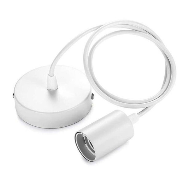 4A Lamp Holder För E27 Skruv Personlig Böjbar Inomhus Lamp Holder För Vardagsrum Vit White 0.5m