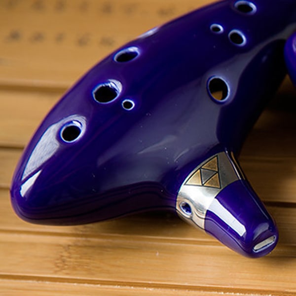 Alto C Legend of Zelda 12-Hulls Keramisk Høy C Legend of Ocarina Keramikk for Tid Fløyte Tilgang til Musikk Instrumenter 0.37 B