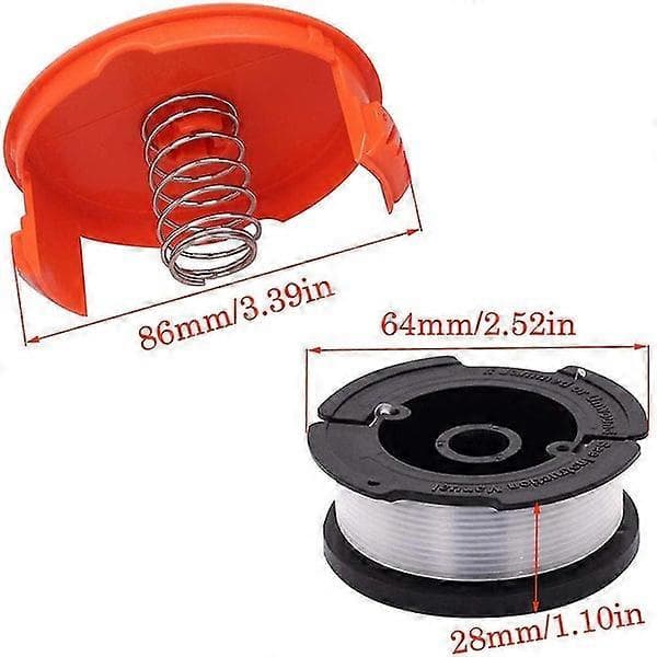 Black+Decker Trimmer Line Spool Replacement 0.065\" Line 10-Pack Kompatibel med Flere Modeller (BT)