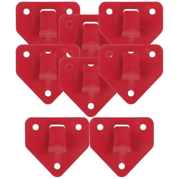 8 st. Väggmonterad brandsläckarkrok Kraftig brandsläckarfäste Hållare Röd(bt) Red 6.2X6.2cm