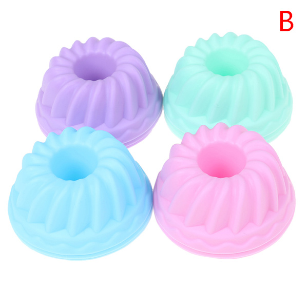 12 st/set Bakform Silikon Pudding Cupcake Muffin Gör B