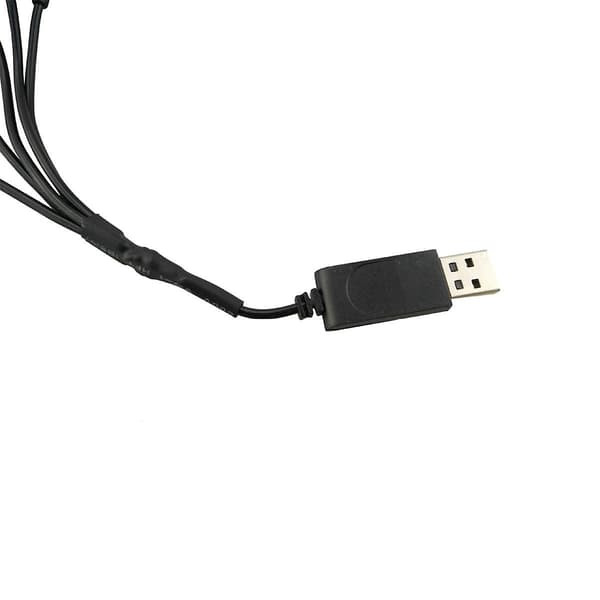 Foldbar Quadcopter Tilbehør Li-ion Batteri 1 til 5 Ladekonvertering Kabel Flyer Multi Lader