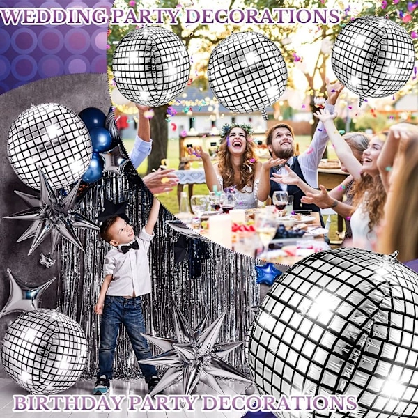 Disco balloner til 70'er tema Disco Party FARVE 4 FARVE Color 4 Color 4