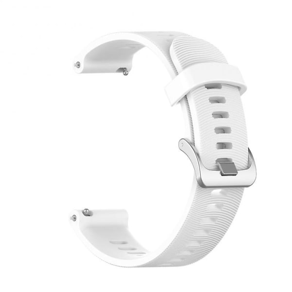 Värikkäät 20 mm:n rannekkeet Garmin Forerunner 245 245m 645 Music Vivomove 3 Hr Spor -kelloihin 01 white