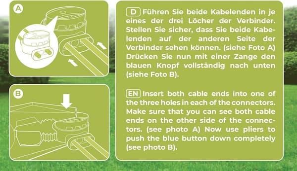 Robotplæneklipper Kabelforbindelsessæt - 10 Gel-fyldte Forbindelser f