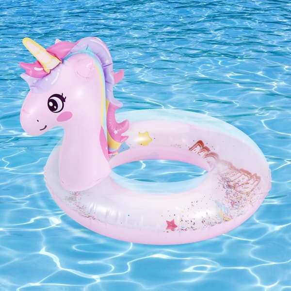 Oppustelig badering, pool float, svømmering, rundt badelegetøj, oppusteligt badelegetøj {XW}