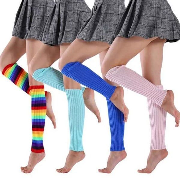 Naisten muotileggingsit 80-luvun ribitehosteella Rainbow