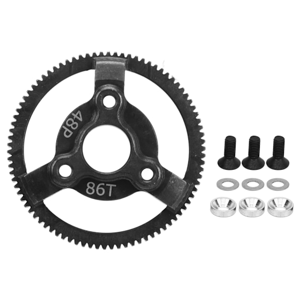 48P stålspårväxel härdad RC stålspårväxel set för Traxxas Slash 2WD 1/10 RC bil uppgraderade delar 86T