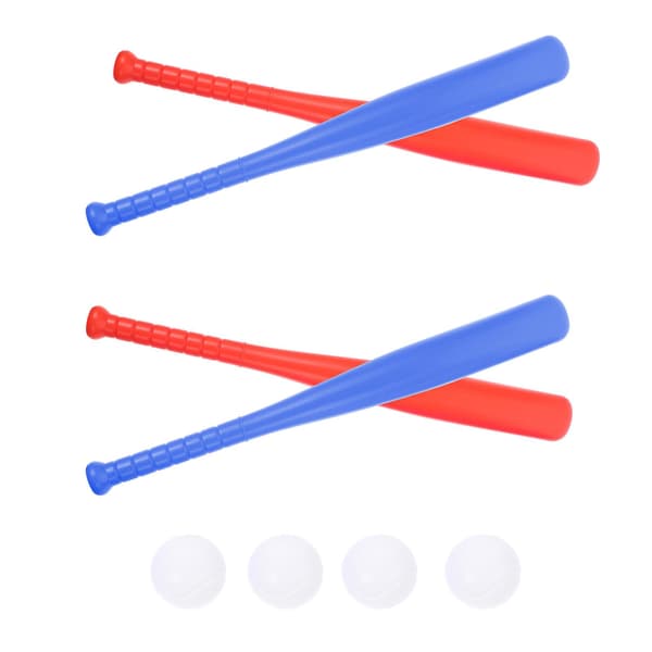 Sett med baseballbat og ball for barn - Lekebaseballsett for barn - T-ballsett i plast - Baseballsett for barn M