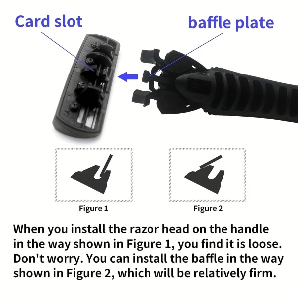 Mäns 3-lagers Razor Blade Manuell Rakning För Män Ersätt Huvud Bekväma Rakblad 24 Blades