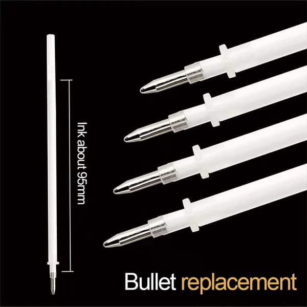 5 st 0,8 mm Vit Penna Skiss Fin Liner Penna Superior High Light