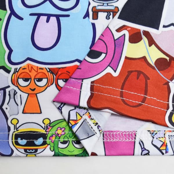 Sprunki Incredibox Rhythm Box Medium og Large Barneklær Langermet Sett[BT] 110