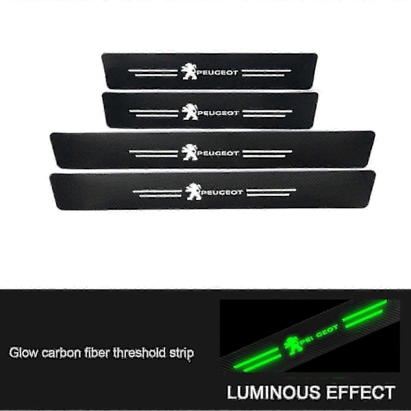 Nytt Automatiskt Dörrtröskelskydd Anti-repor Dörrtröskelskydd Kompatibelt med Biltillbehör fast-WELLNGS Beautiful 4pcs