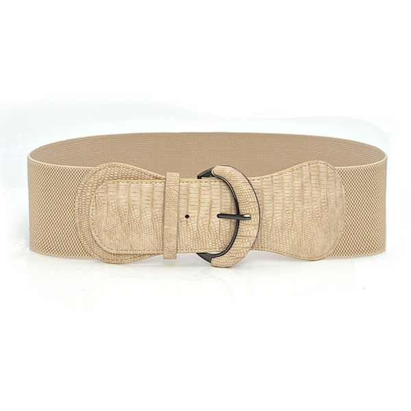 Brett elastiskt bälte Cinch midjesträckt bälte BEIGE Beige