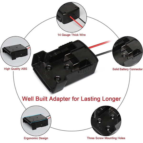 2-pak hjuldriv lithium-ion-batteriadapter M18