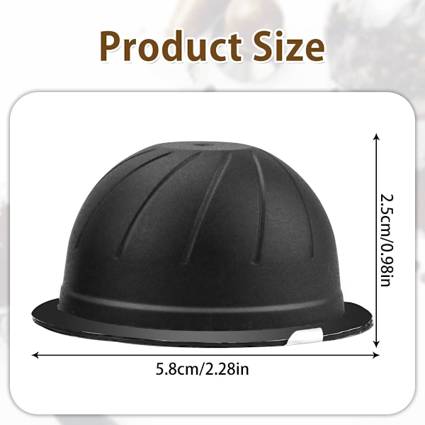 5 stk gjenbrukbare kaffekapsler 230ml påfyllbare Vertuo kaffekapsler kaffekapselkopp