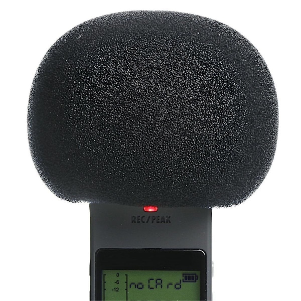 Mikrofonvindskydd, Pälsvindskydd + Skummikrofonvindskydd för Zoom H1 H1n Mic BlackWhite