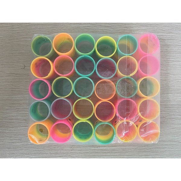 30 vårlige festposefyllere Regnbue Fidget Mini Smile Leke for Pinata Festgave for Barn Gutter Jenter