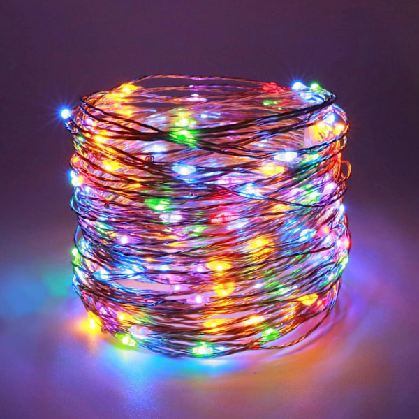 Batteridrivna LED-ljusslingor, Sanniu 1-pack Mini Batter Flerfärgad Multicolored 2m/6.5ft