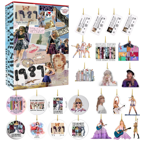 Taylor-Swift Adventskalender 2024 Jul Semester Födelsedag Nedräkning Style A