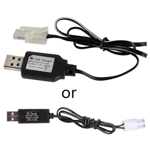 Laddare för 7,2V Ni-Cd Ni-MH Batteri Ingång Utgång 250mA KET-2P Kontakt för RC-leksaker