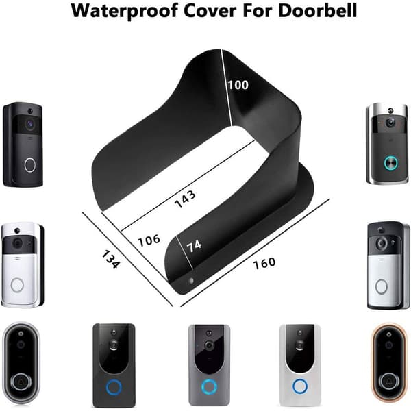 Dörrklocksskydd, Access Control Keypad-skydd, Vattentätt metallskydd för trådlös videodörrklocka, Klocka, Access
