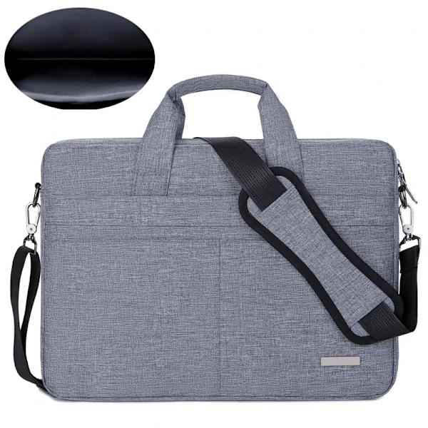 Laptopväska axelväska Notebookväska portföljer för 13,3 14 15,6 17,3 tum Macbook Air Pro HP Huawei Asus Dell Model1-mörkgrå Model1-dark grey 15.6-16.1 inches