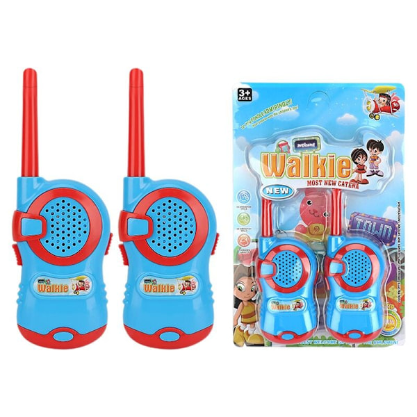 FlkwoH Två Blå. Laddningsbar Walkie Talkie, USB Typ C Walkie Talkie med VOX för Äventyrsspel, Vandring, Cykling