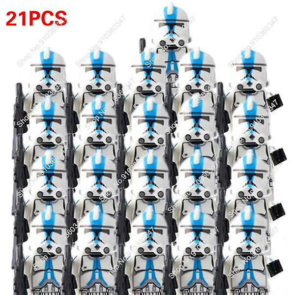 21 stykker af nye Star Strom Wars Clone Trooper kompatibel med 9488 byggeklodser børnelegetøj