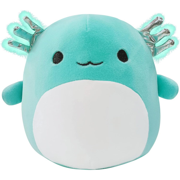 Pehmoinen axolotl-pehmolelu, 8 tuuman pehmeä pehmolelu, loistava lahja pojille ja tytöille Halloweeniin, jouluun, syntymäpäivään (sininen)