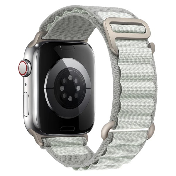 Alpin loop för Apple Watch band 49mm 44mm 40mm 45mm 41mm 42mm 38mm 49 44 45 mm armband iWatch series 7 6 3 se 8 Ultra 49 band ljusgrå light gray 38mm 40mm 41mm