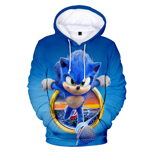 Drenge Sonic The Hedgehog Sport Casual Hoodie Børneskjorte C C 140cm