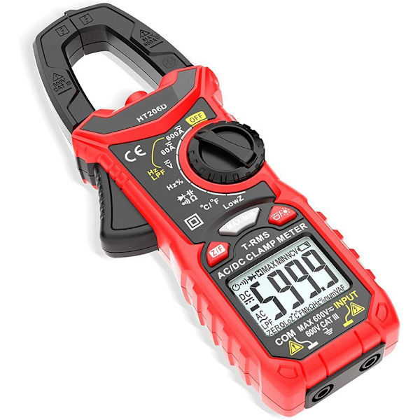 HT206D strømtang, DC/AC strømtang multimeter 600V