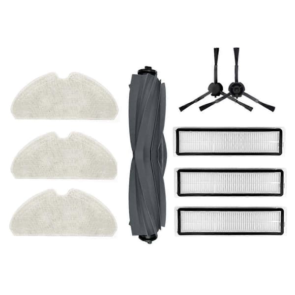 9 st. för D10S / D10S Pro Robotdammsugare Ersättningsdelar Huvudborste Sidoborste Filter Moppduk（BT）