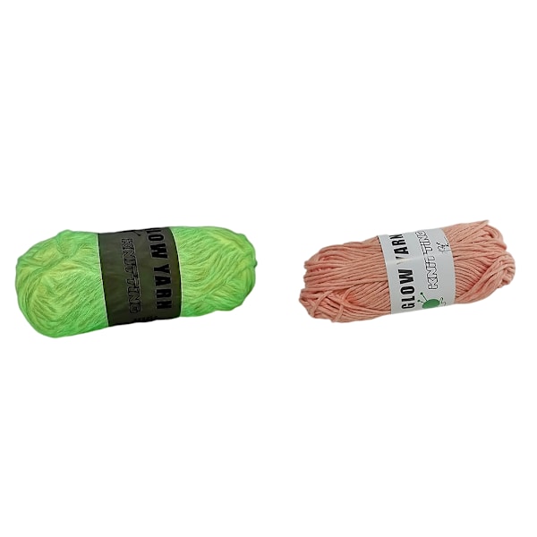 50g/kugle Sjovt Strikkegarn Håndstrikning Farverigt Glødende Garn DIY Nøglering Strikketilbehør Salmon