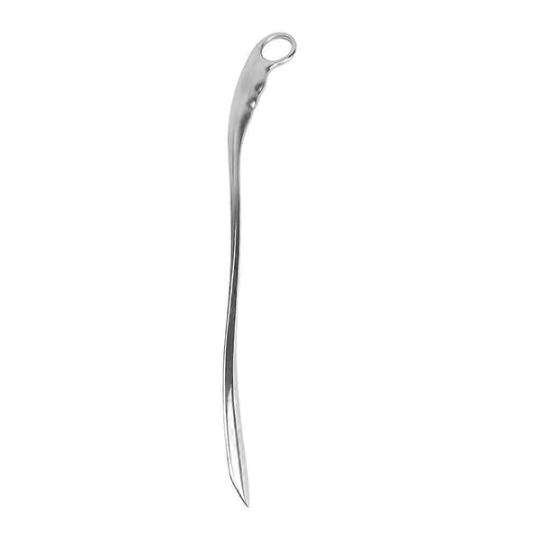 Glide easily into your shoes with this ergonomic stainless steel shoehorn