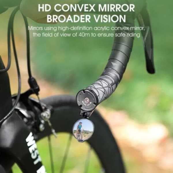 Cykelbackspegel Styre End Mirror Konvex Cykling