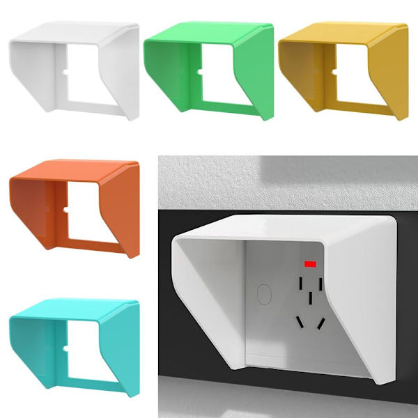 Strömbrytare lock utomhusuttag Vattentät låda VIT 1 white1 white1